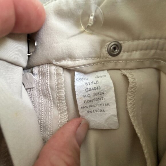 Tail Tech Womens Ivory Golf Pants High Rise Size 10, 32"x29" Custom Hemmed - Picture 6 of 13